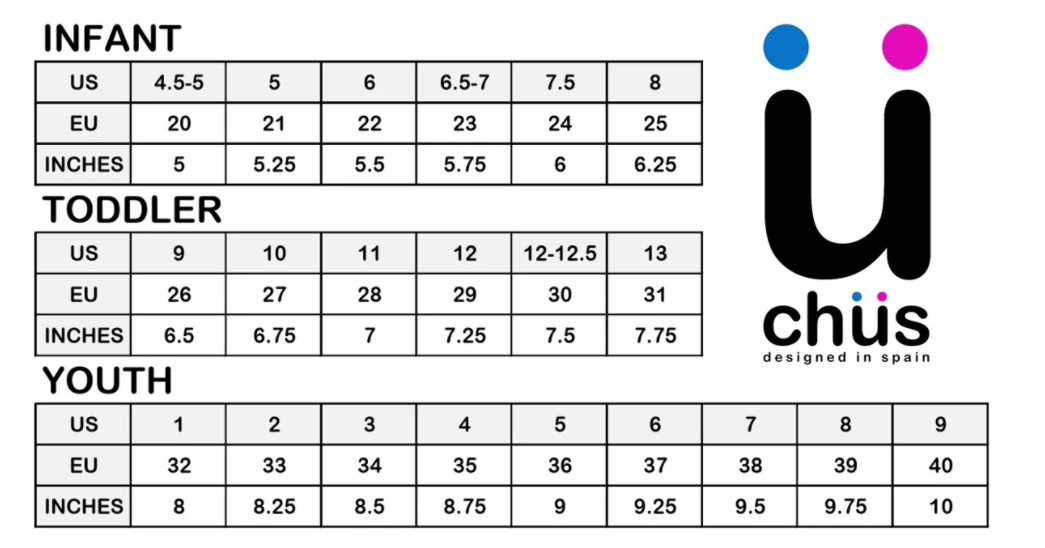Sperry big on sale kid size chart