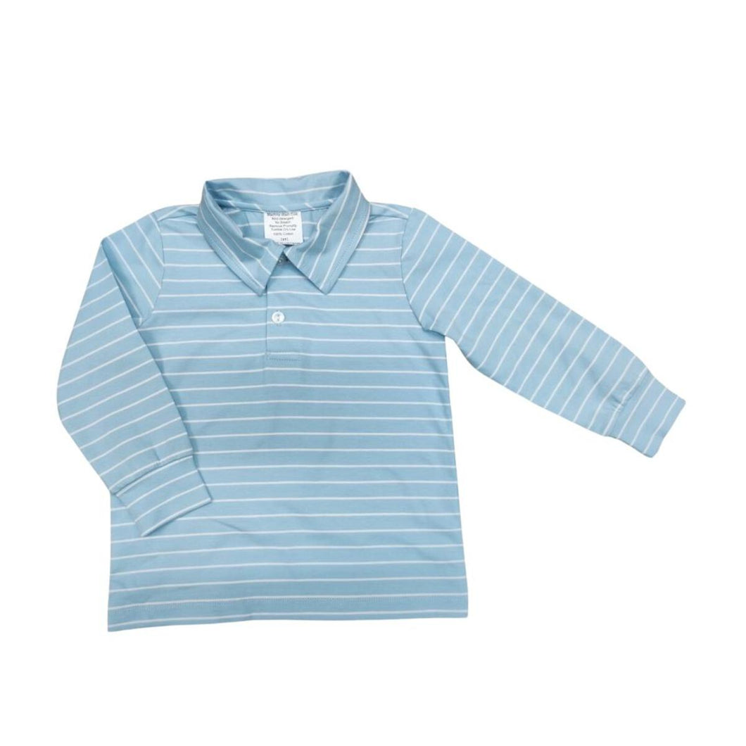 Blue Stripe Polo