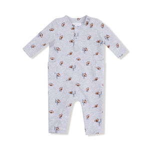 French Terry Sport - Football Field Goal - Uni Romper