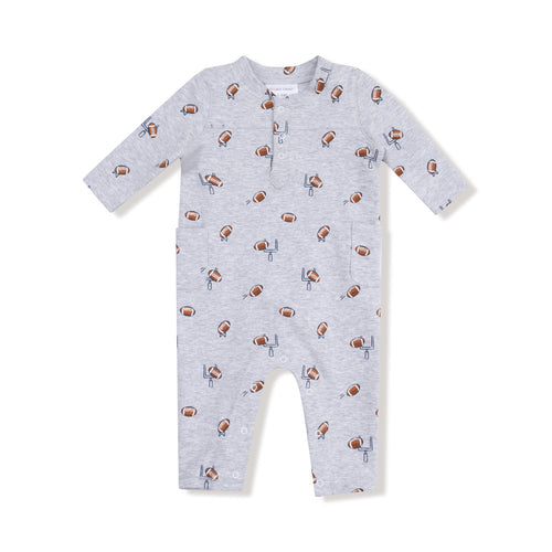 French Terry Sport - Football Field Goal - Uni Romper