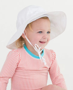 White Kids Sun Protective Hat