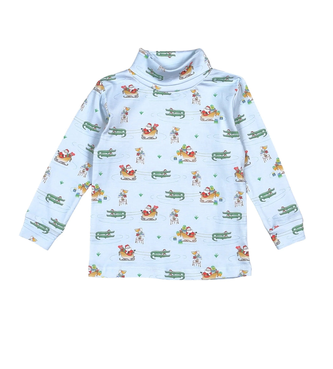 Cajun Christmas Pima Turtleneck