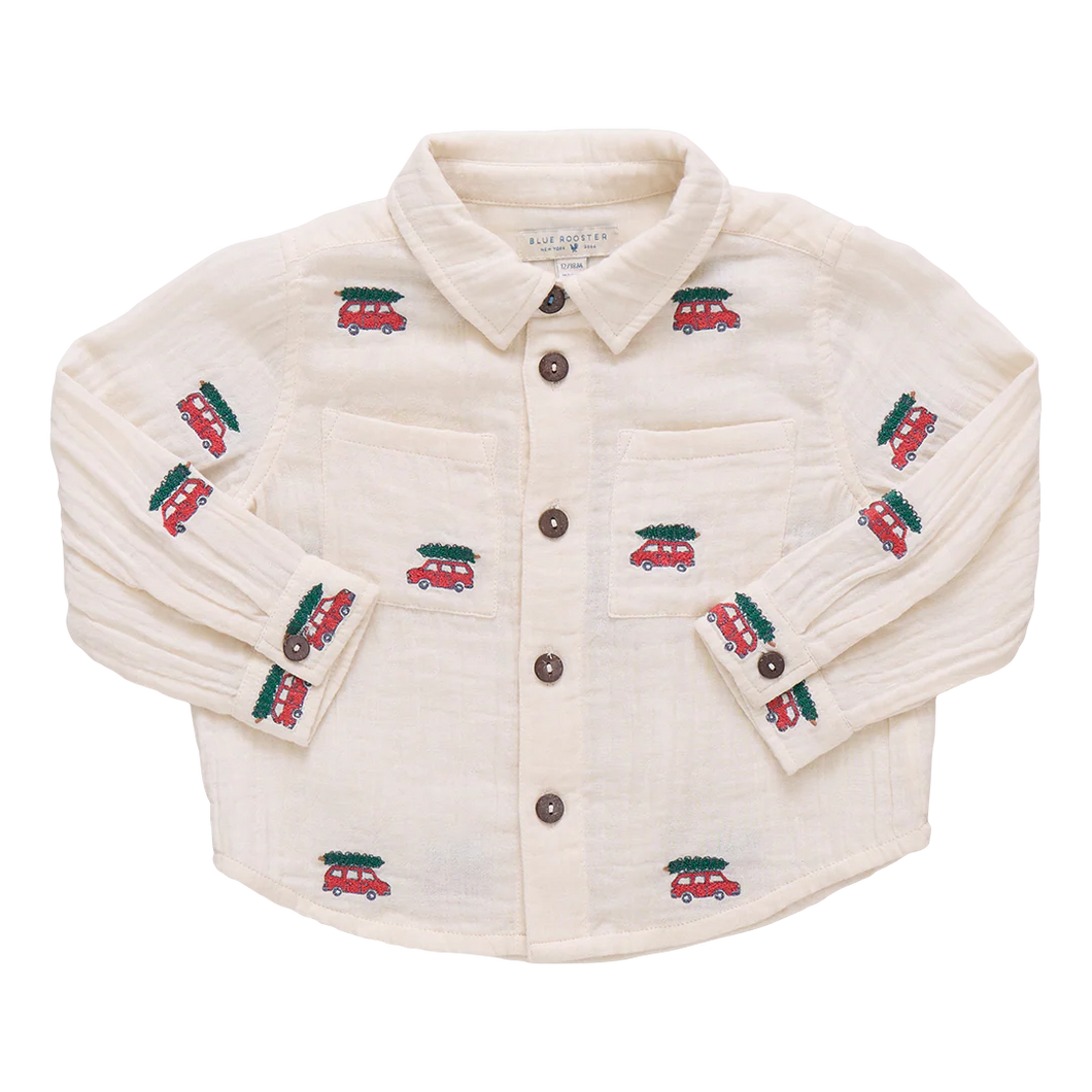 Boys Jack Shirt - Tree Farm Embroidery