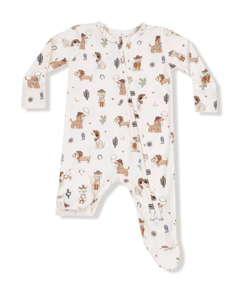 Angel Dear Cowgirl Dogs Footie