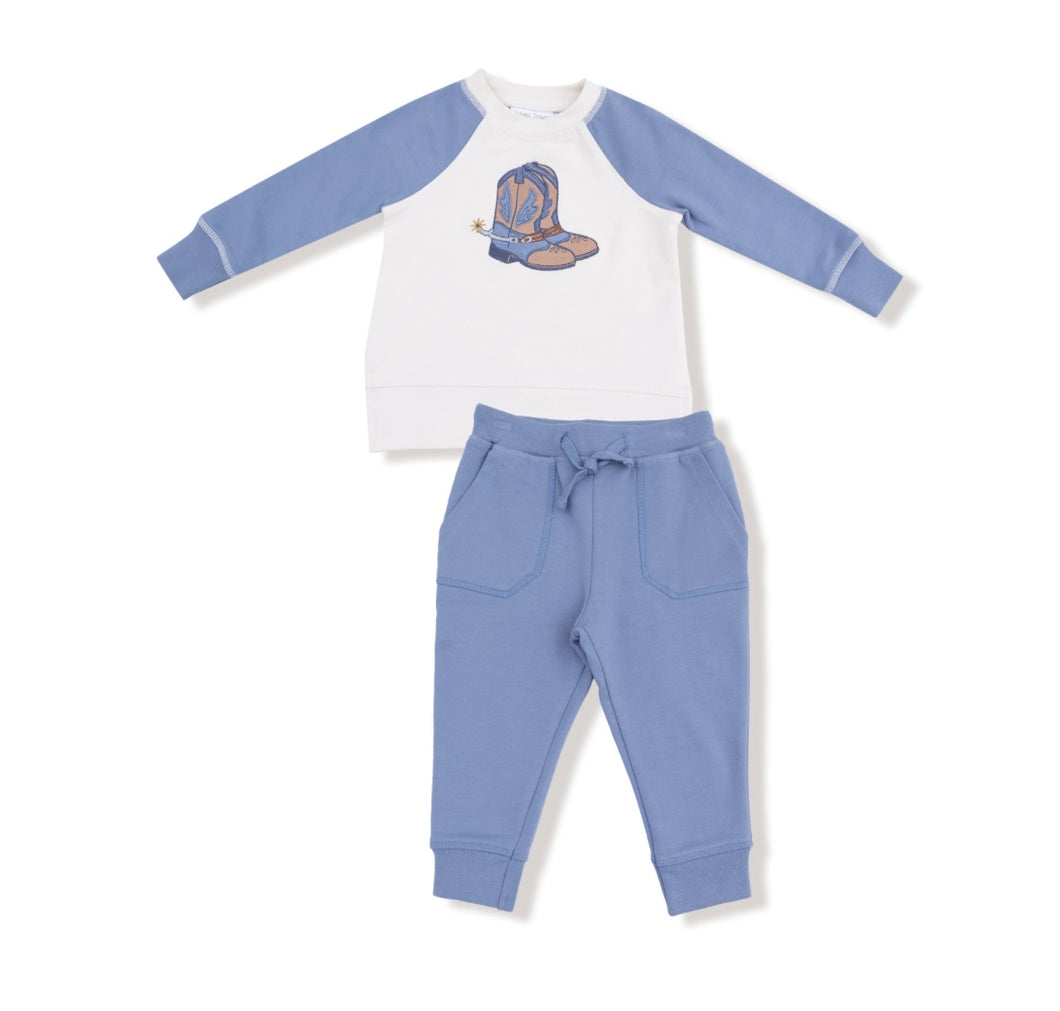 Angel Dear Country Calico Jogger Set