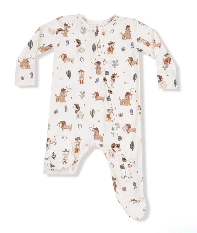 Angel Dear Cowboy Dogs Footie