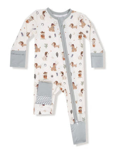 Angel Dear Cowboy Dogs Romper