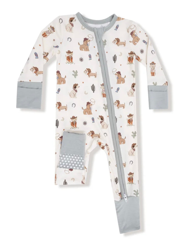 Angel Dear Cowboy Dogs Romper