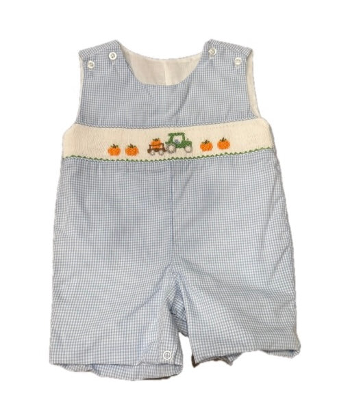 Pumpkin Tractor Smock Jon Jon