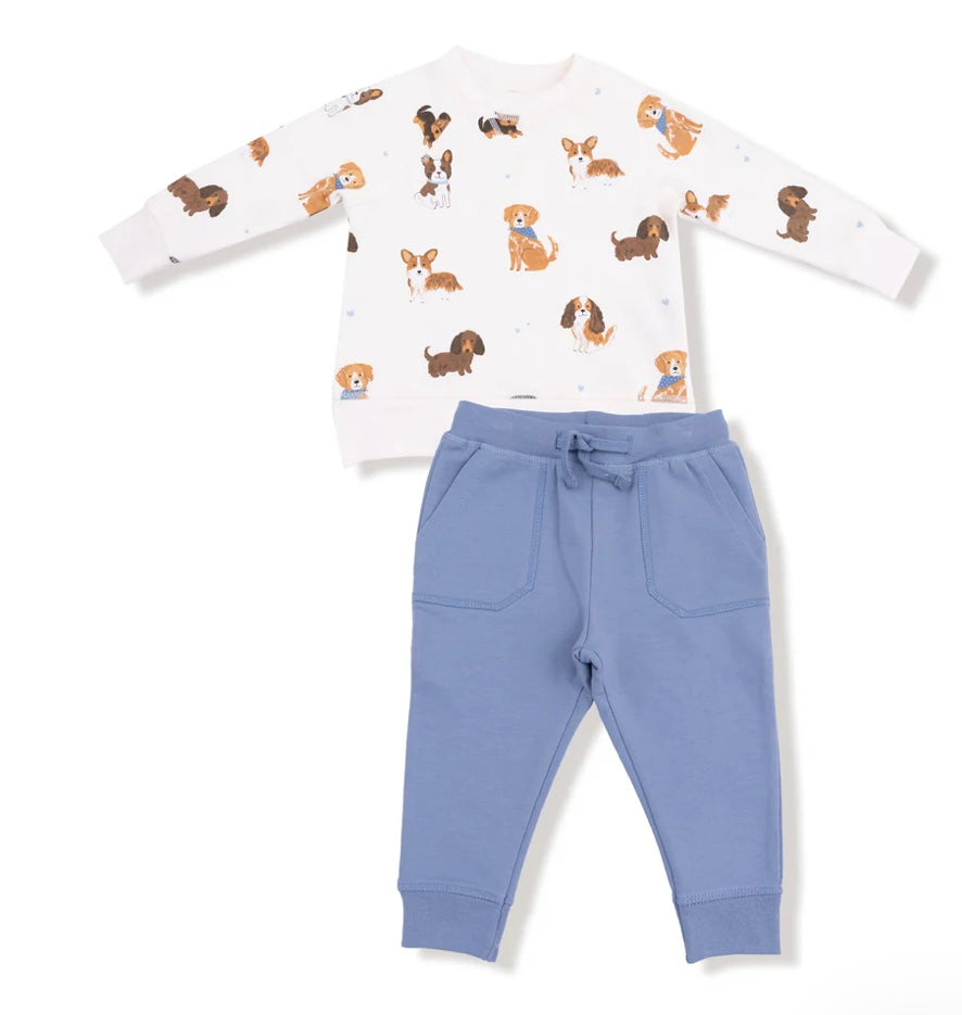 Angel Dear Blue Best Friends Jogger Set