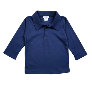 Navy Blue Pima Polo Shirt