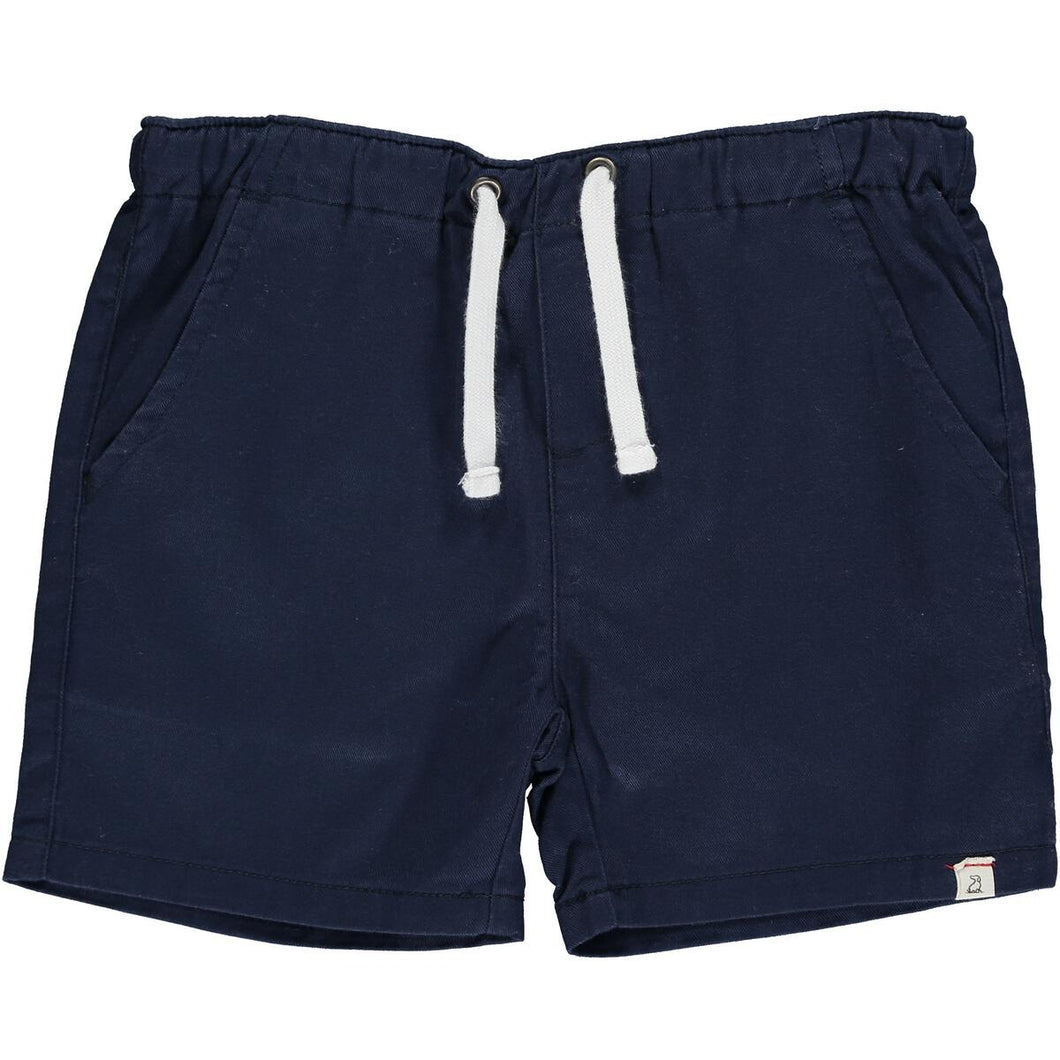Navy Hugo Twill Shorts