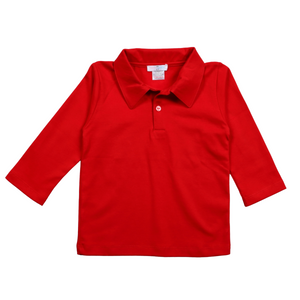 Red Pima Polo Shirt