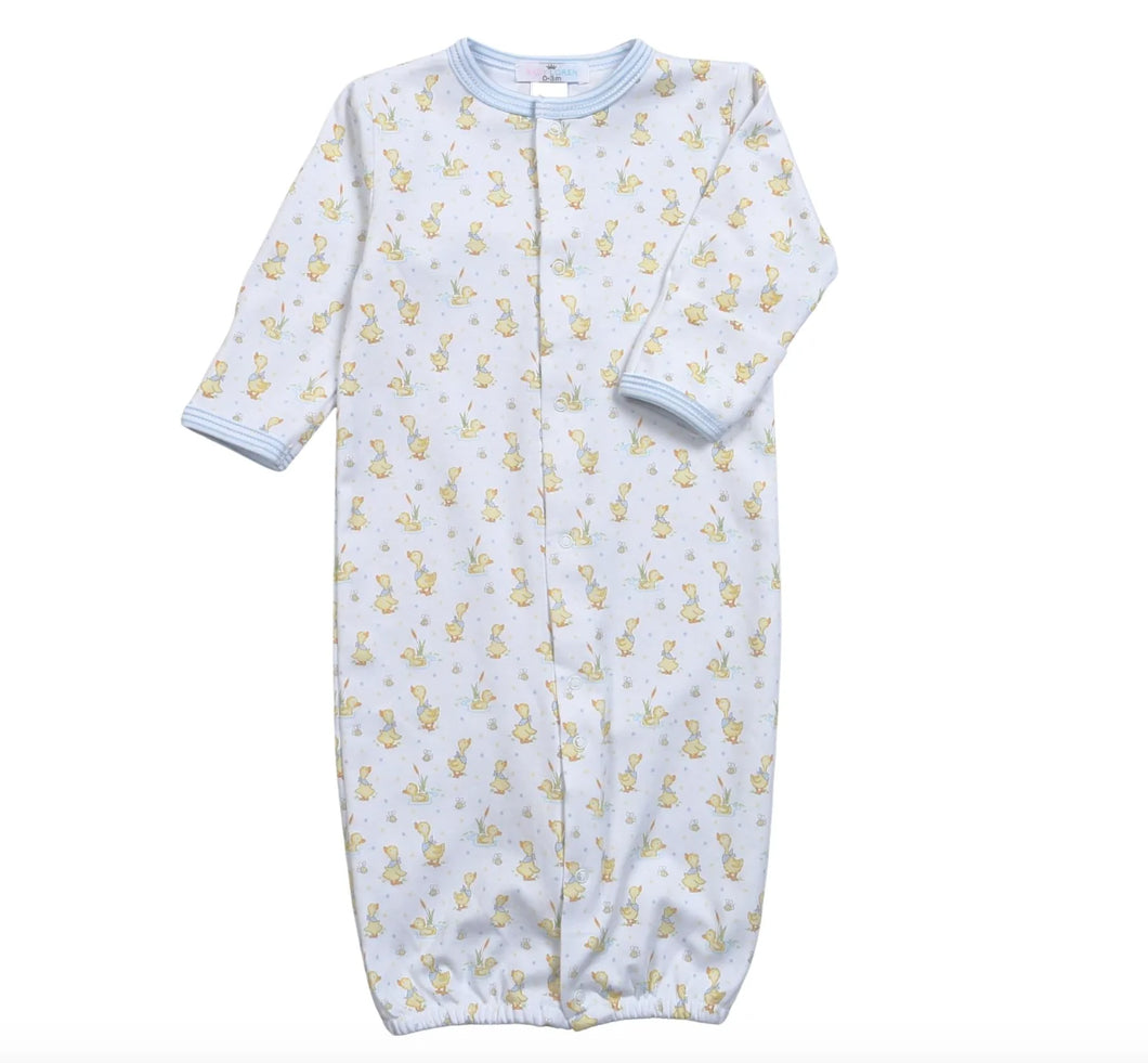 Ducks in the Pond Pima Converter Gown - Blue