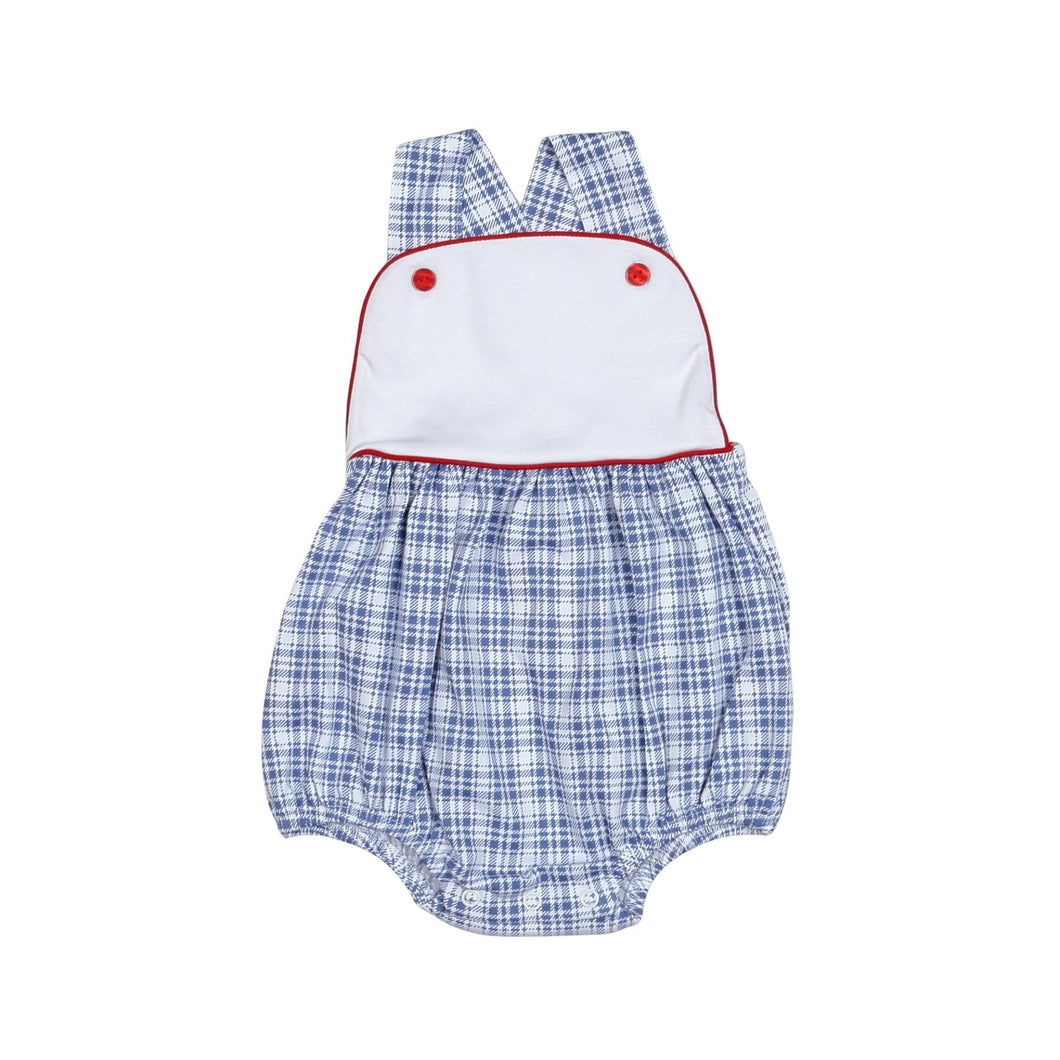 Americana Blue Plaid Pima Sun Bubble