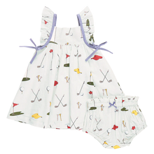 Load image into Gallery viewer, Baby Girls Ailee Dress Set - Golf Tournament
