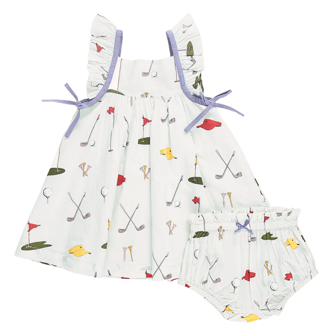 Baby Girls Ailee Dress Set - Golf Tournament
