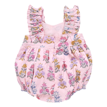 Load image into Gallery viewer, Baby Girls Via Bubble - Small Pink Flowerette
