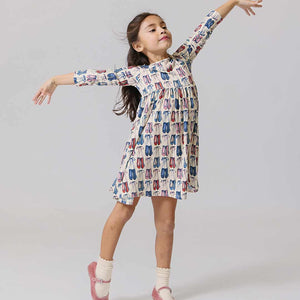 Girls Bamboo Steph Dress - Ballet Slippers