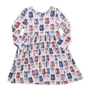 Girls Bamboo Steph Dress - Ballet Slippers