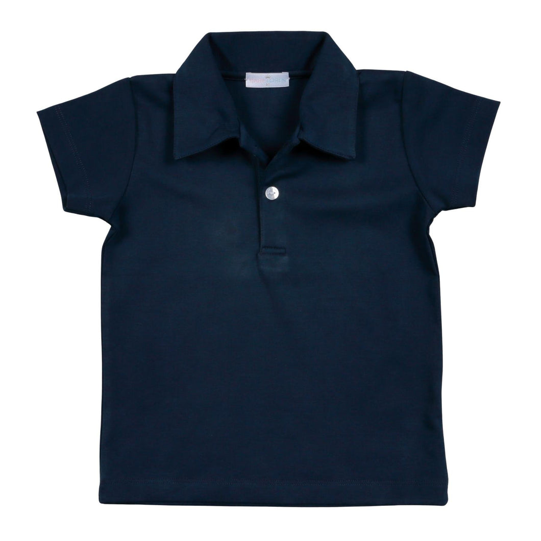 Navy Blue Collared T-Shirt