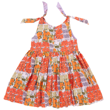 Load image into Gallery viewer, Girls Taylor Dress - Berries and Oranges
