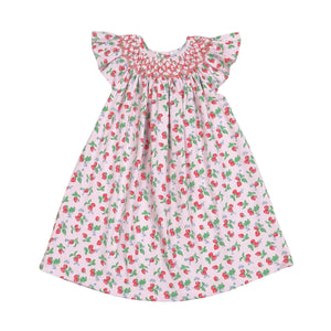 Berry Sweet Pima Hand Smocked Dress