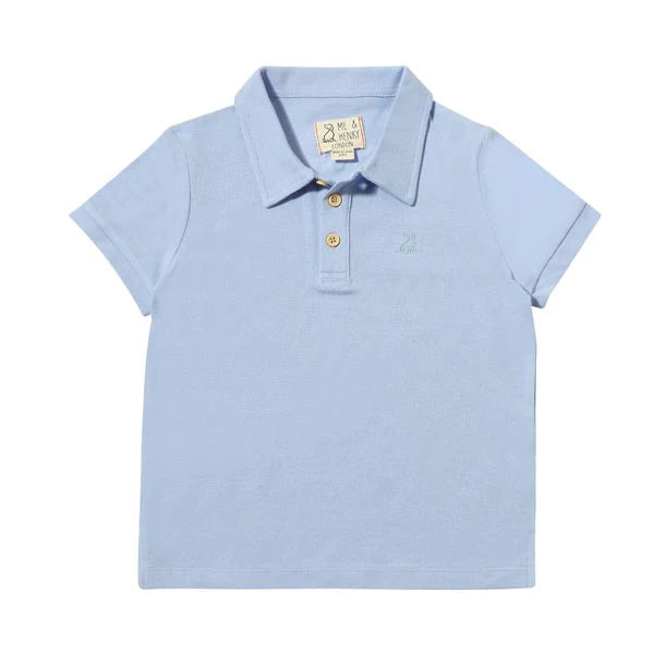 Blue Pique Shipping Polo