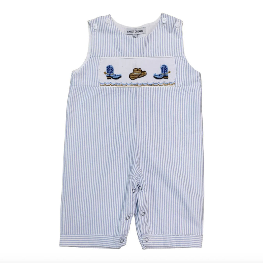 Cowboy Boots & Hat Smocked Longall