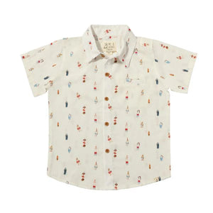 White Buoys Maui Printed Shirt