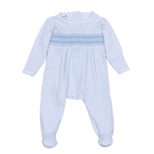 Load image into Gallery viewer, Peek-A-Boo Wishes Smocked Footie
