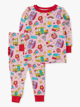 Load image into Gallery viewer, Classroom Cutie Toddler Ruffle Long Sleeve Pajama Set
