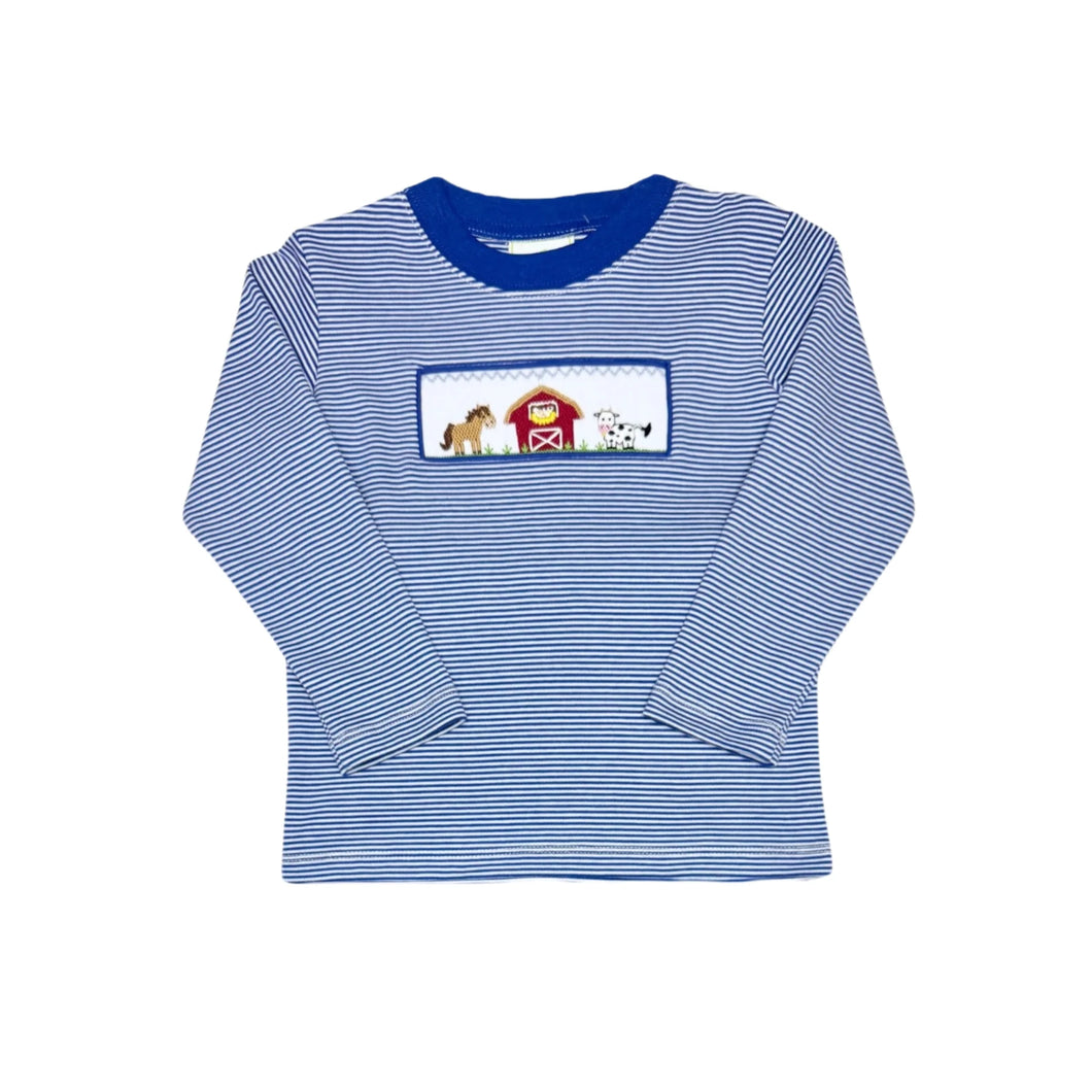 Farm Harry's Play Tee SS, Royal Blue Bitty Knit