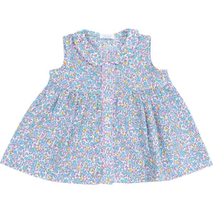 The Jill Peter Pan Button Front Dress with Ric Rac Trim, Flowers and Berries