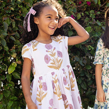 Load image into Gallery viewer, Girls Marisol Dress - Lavender Dandelion
