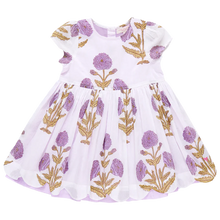 Load image into Gallery viewer, Girls Marisol Dress - Lavender Dandelion
