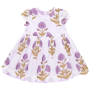 Girls Marisol Dress - Lavender Dandelion