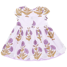 Load image into Gallery viewer, Girls Marisol Dress - Lavender Dandelion
