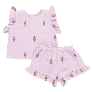 Girls Roey 2-Piece Set - Lavender Soft Serve