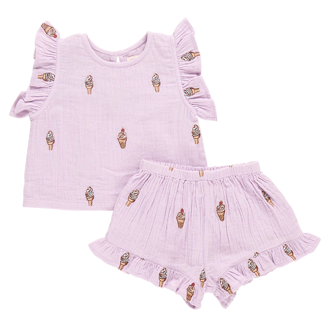 Girls Roey 2-Piece Set - Lavender Soft Serve
