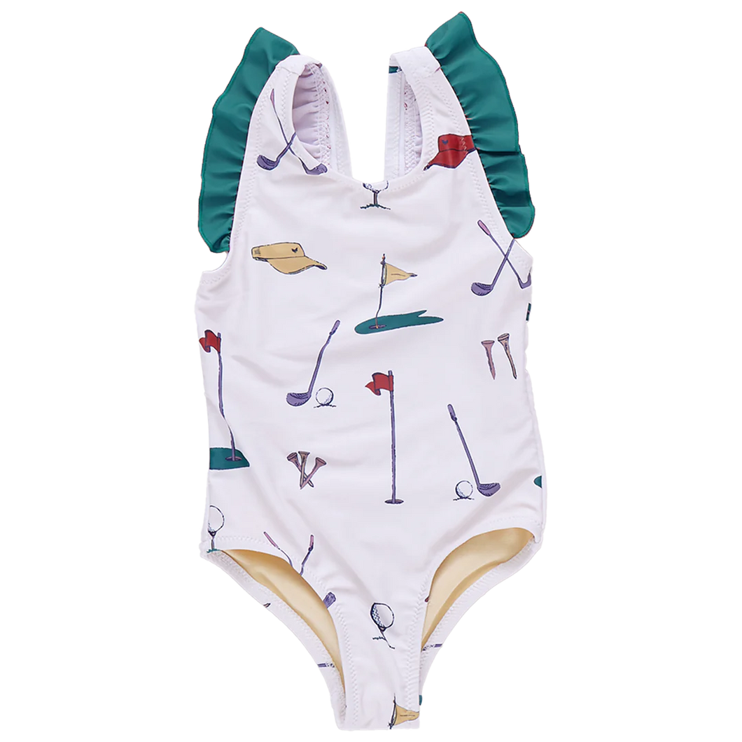 Girls Liv Suit - Cream Golf Tournament