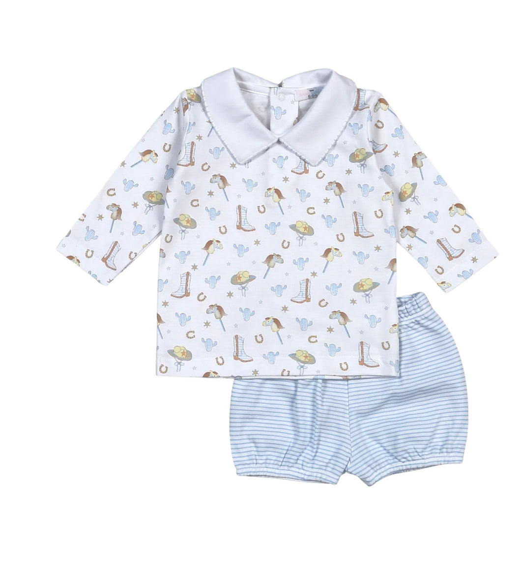 Howdy Baby Pima Diaper Cover Set