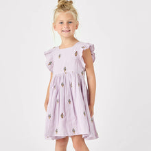 Load image into Gallery viewer, Girls Elsie Dress - Lavender Soft Serve
