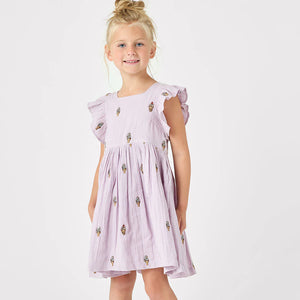 Girls Elsie Dress - Lavender Soft Serve