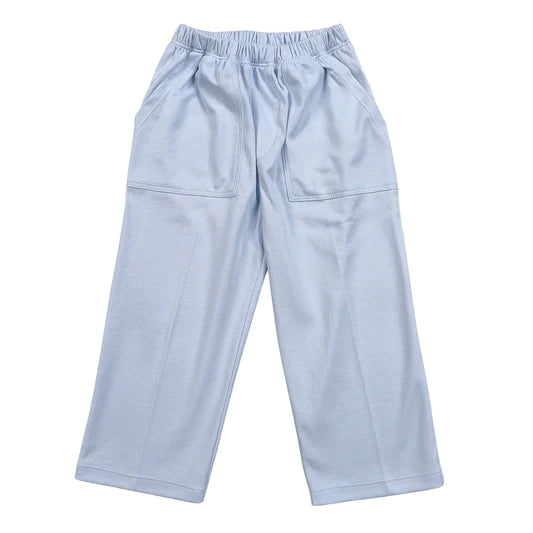 Light Blue Solid Pants