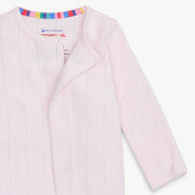 Load image into Gallery viewer, Pink Love Lines Pointelle Footie
