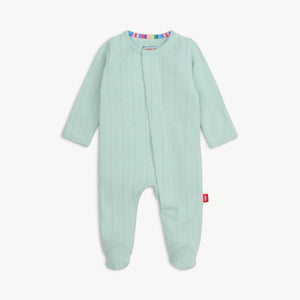 Seagrass Love Lines Pointelle Footie
