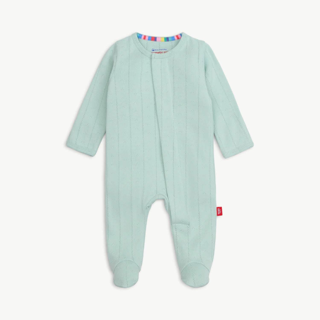 Seagrass Love Lines Pointelle Footie
