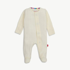 Tofu Love Lines Pointelle Footie