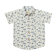 Load image into Gallery viewer, Navy Boats Maui Printed Shirt
